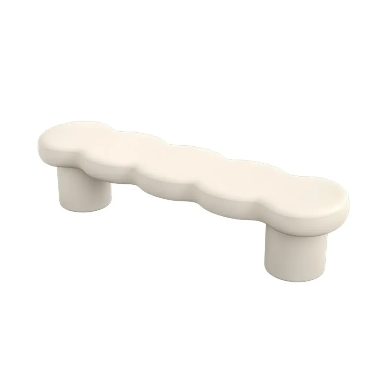 Upholstered Short Modern Solid Color Bench for Bedroom Image - 7