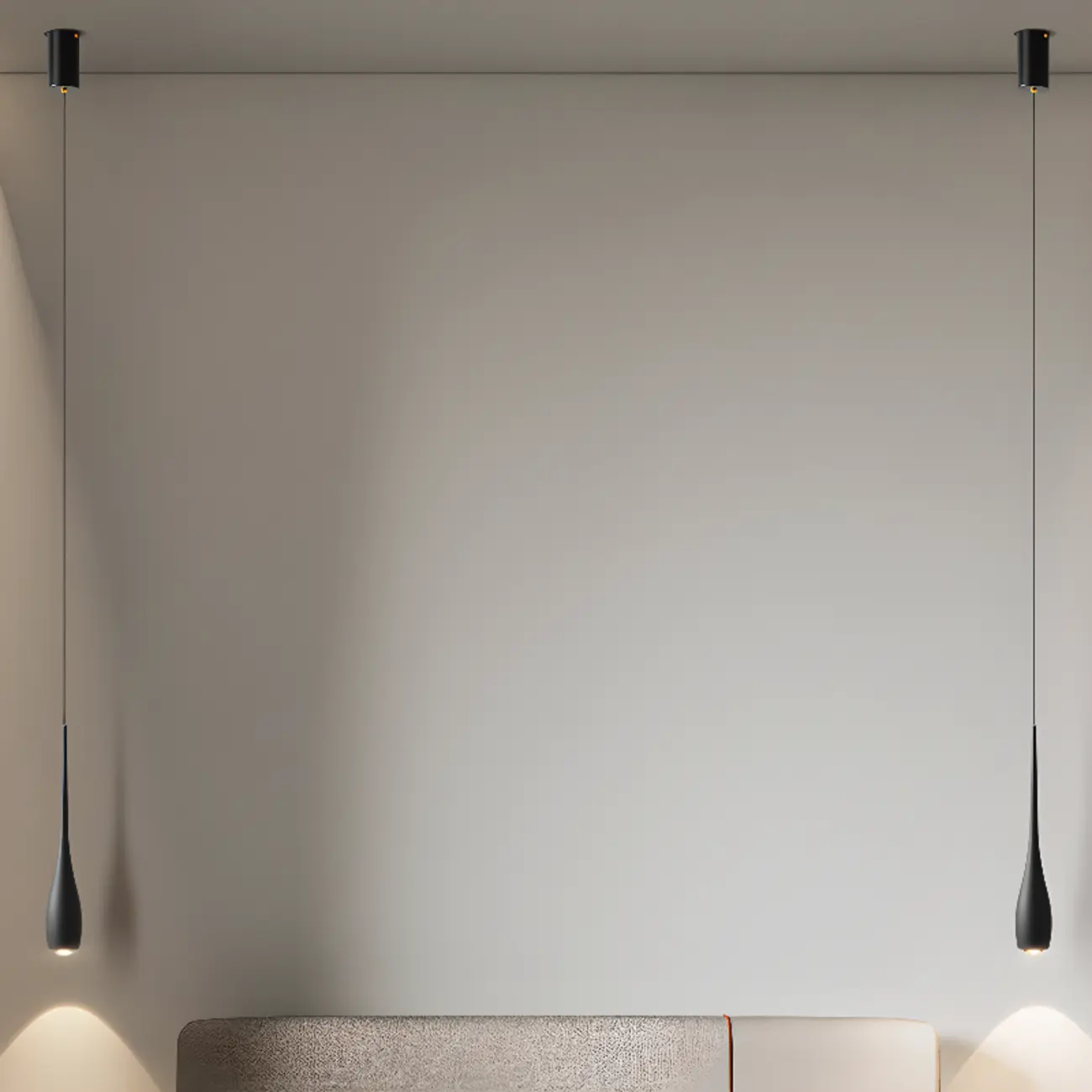 Modern Adjustable Acrylic Pendant Wall Sconce, Hanging Lamp Image - 8 | homeyfad