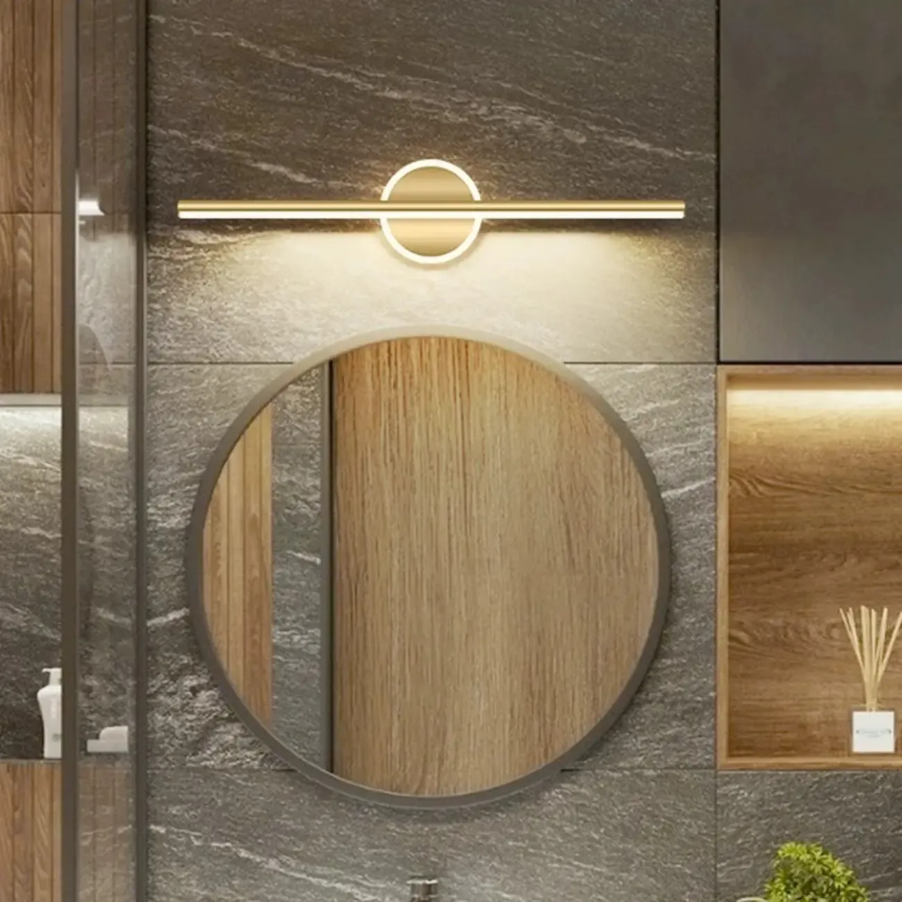 Timeless Gold 2-Light LED Vanity Light for Bathroom