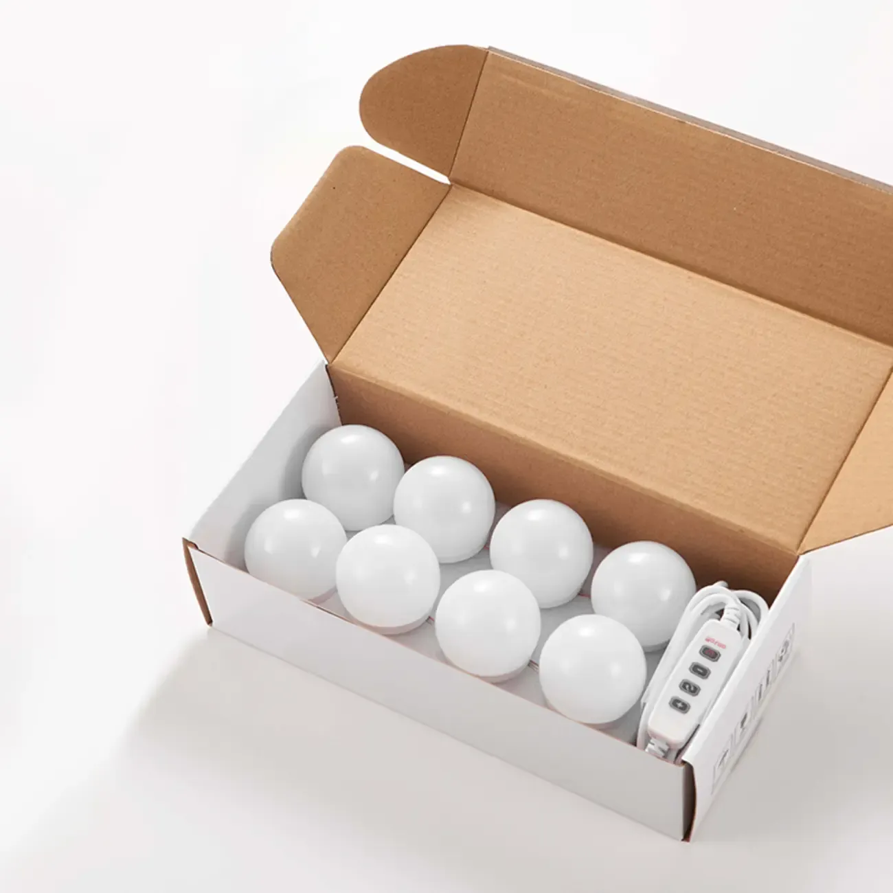 Modern Plastic LED Plug-In Vanity Light for Indoor Use