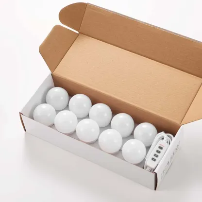 Modern Plastic LED Plug-In Vanity Light for Indoor Use