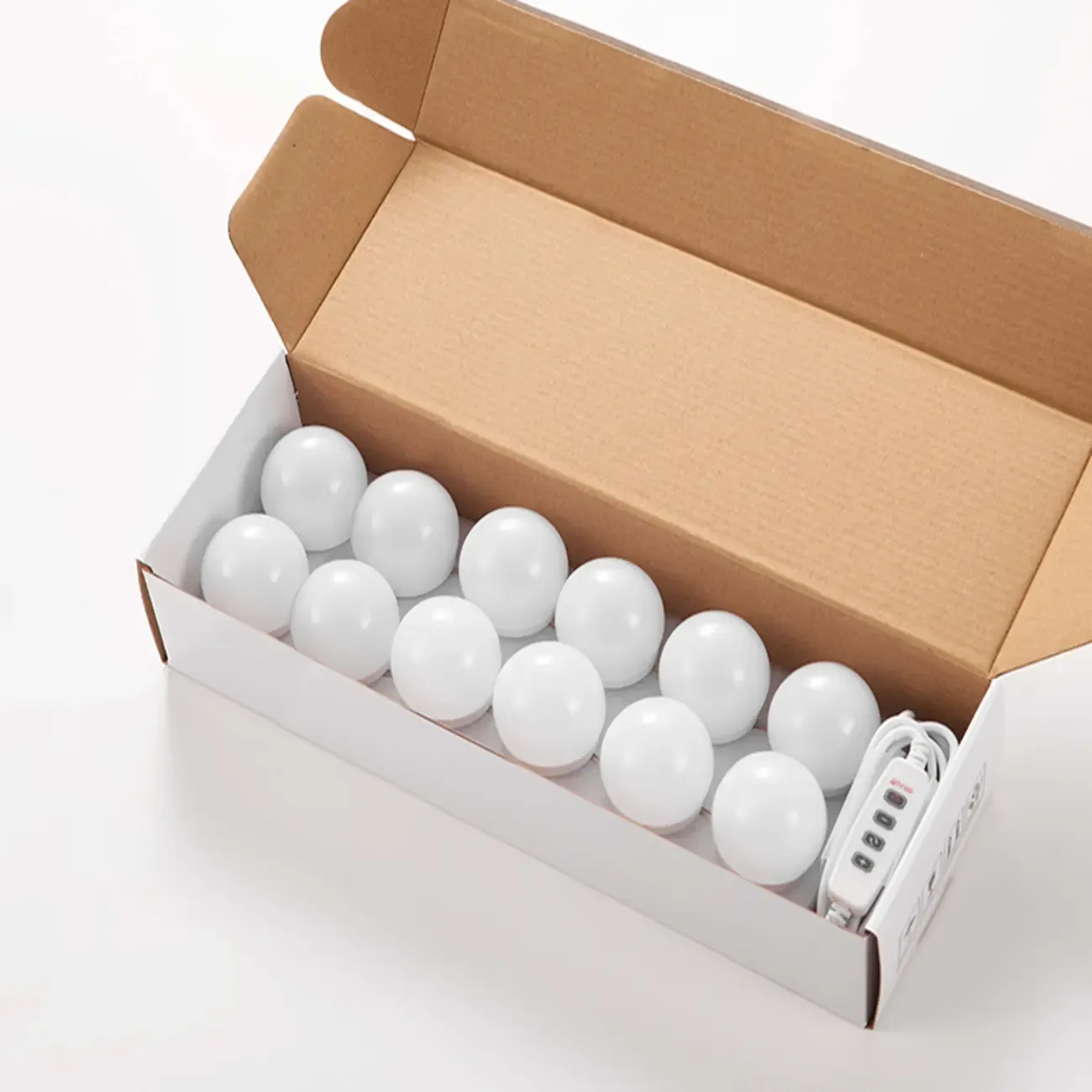 Modern Plastic LED Plug-In Vanity Light for Indoor Use