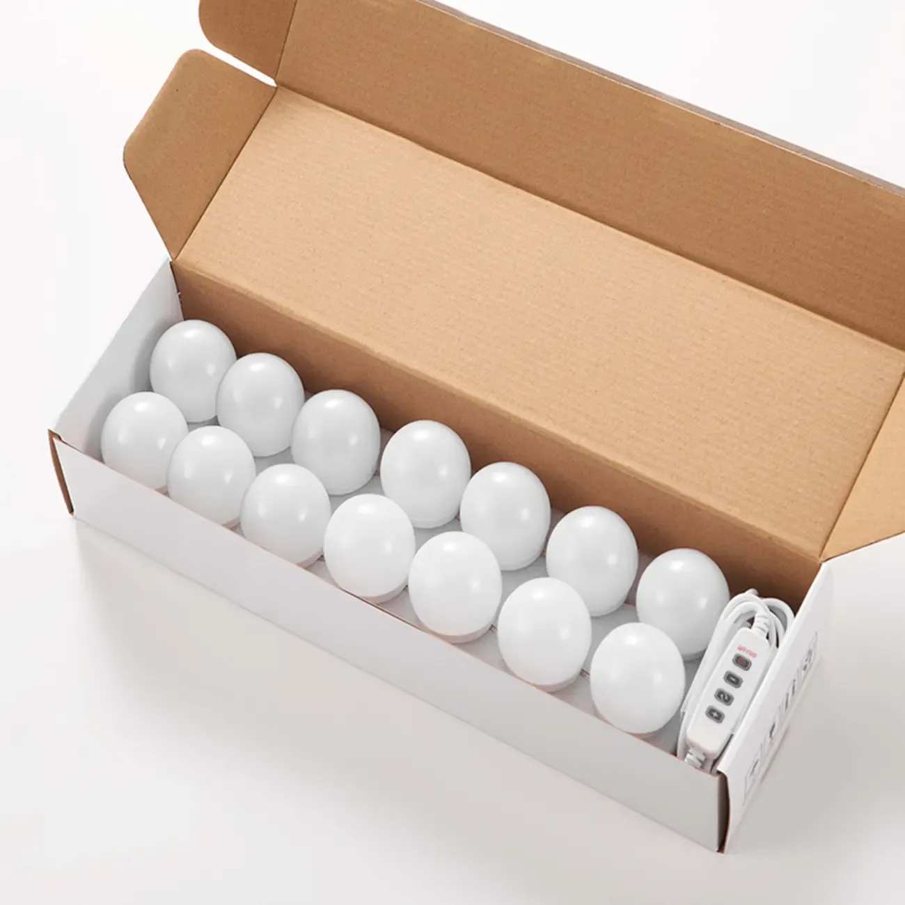 Modern Plastic LED Plug-In Vanity Light for Indoor Use