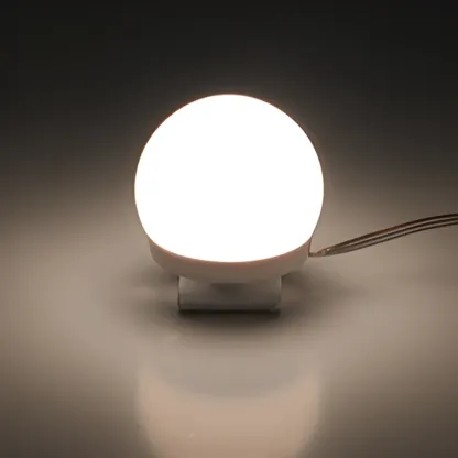 Modern Plastic LED Plug-In Vanity Light for Indoor Use