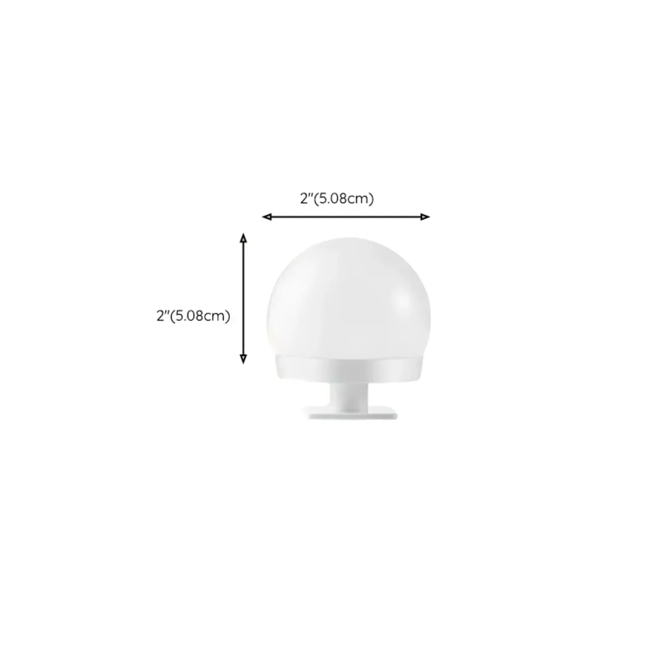 Modern Plastic LED Plug-In Vanity Light for Indoor Use