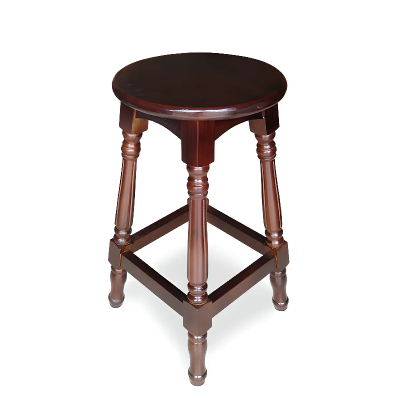 Bar Height Swivel Scandinavian Leather Bar Stools Image - 6 | homeyfad