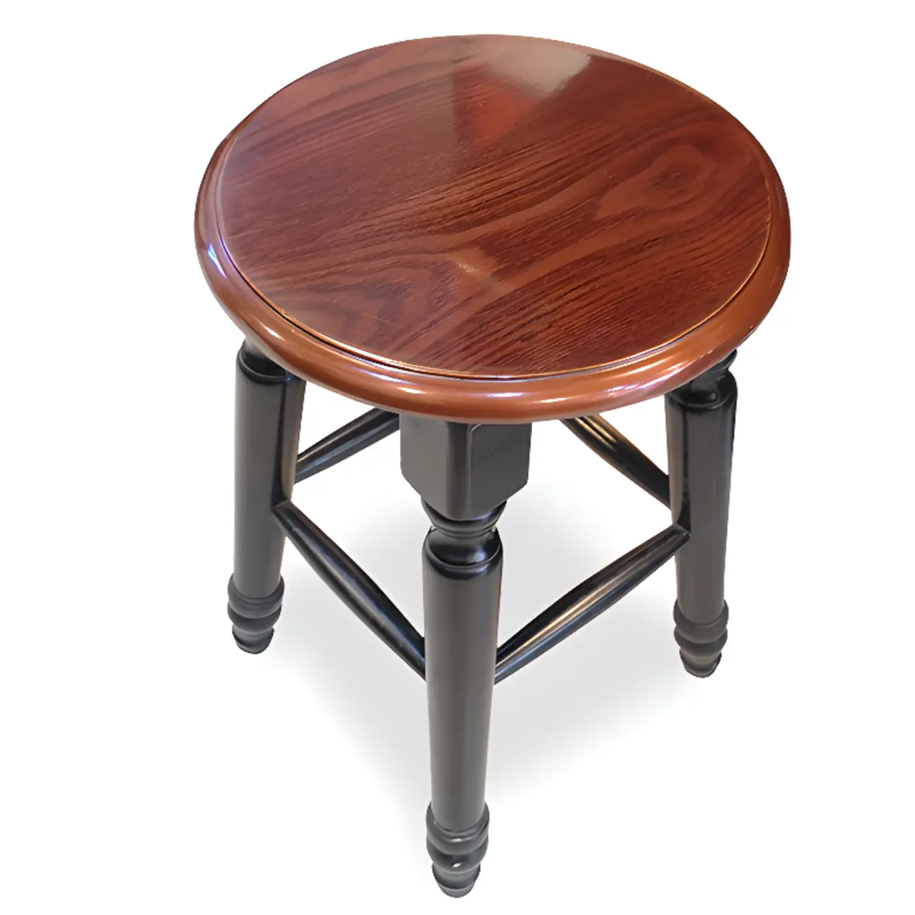 Bar Height Swivel Scandinavian Leather Bar Stools Image - 8 | homeyfad