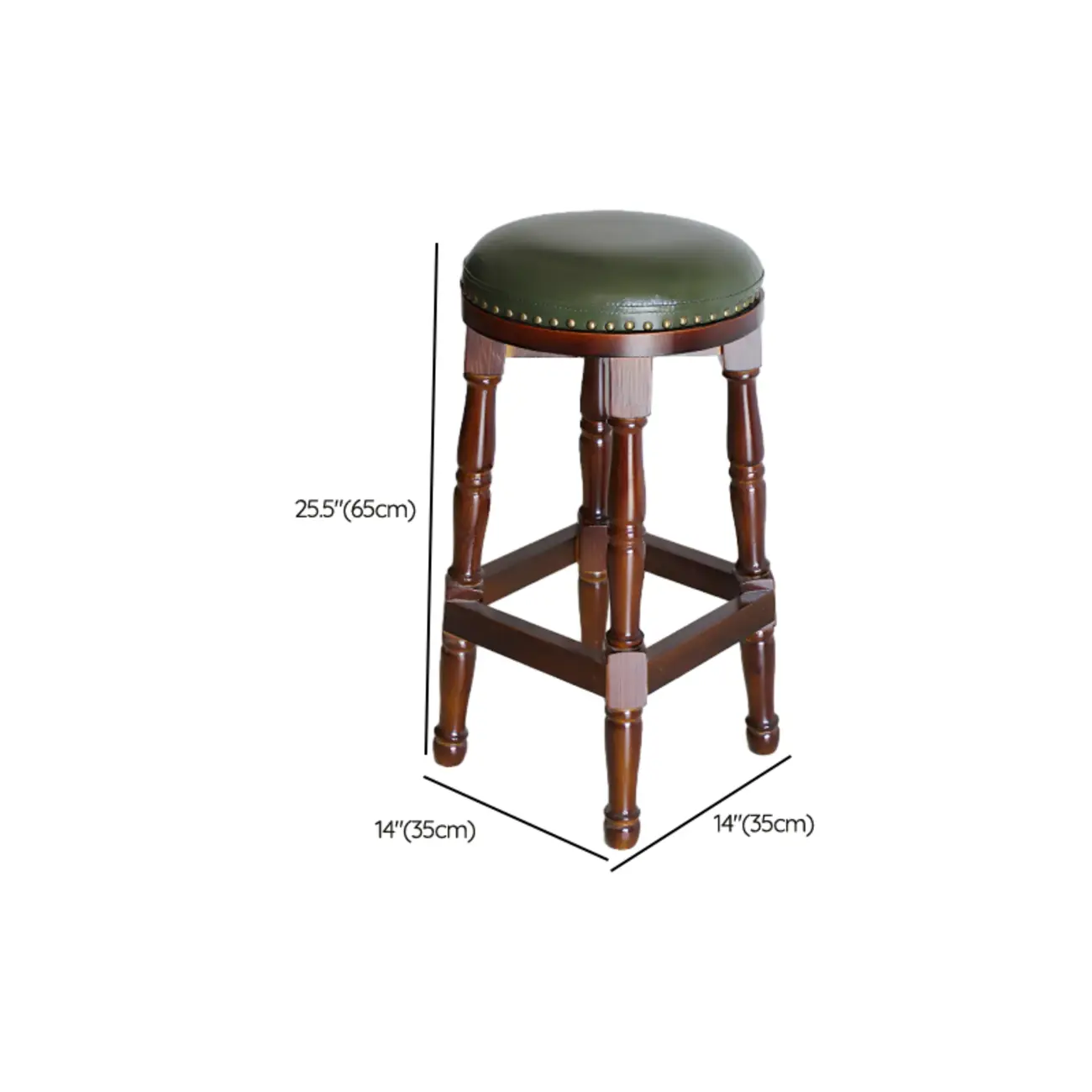 Bar Height Swivel Scandinavian Leather Bar Stools Image - 12 | homeyfad