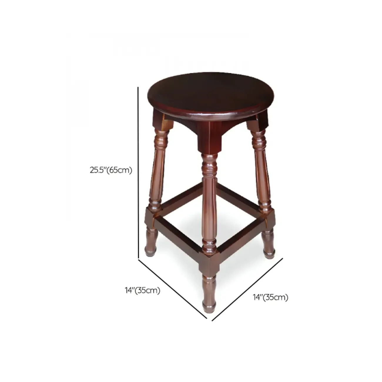 Bar Height Swivel Scandinavian Leather Bar Stools Image - 17