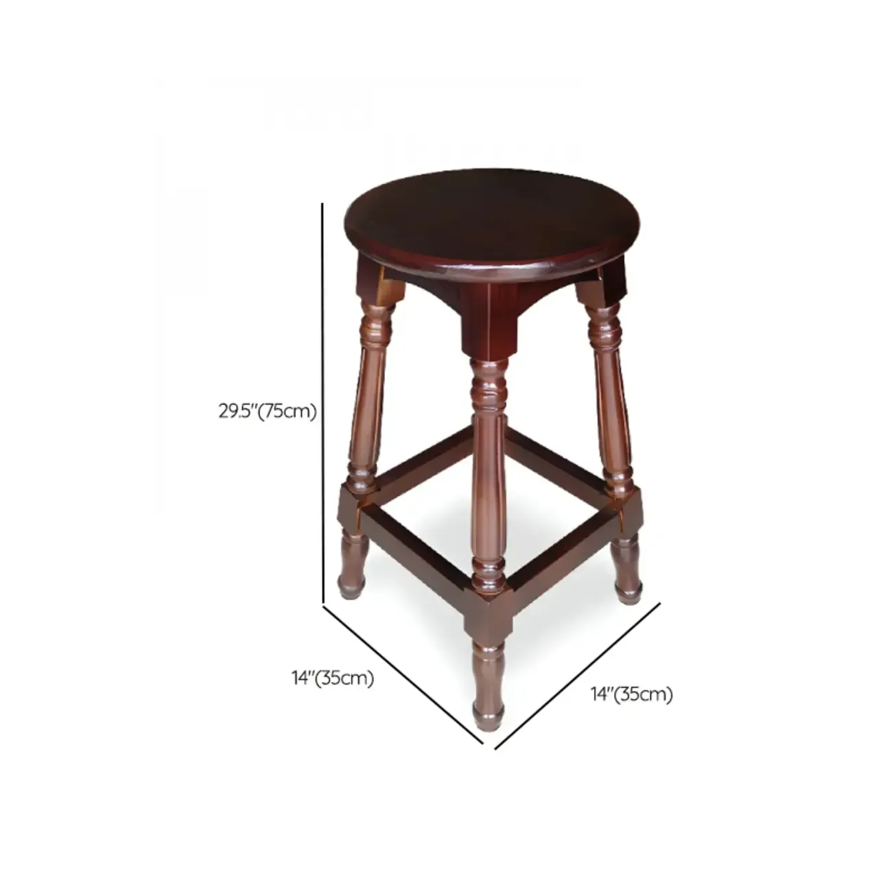 Bar Height Swivel Scandinavian Leather Bar Stools Image - 23