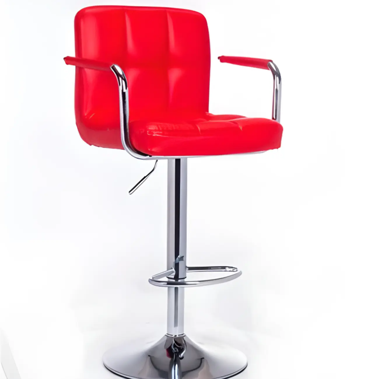 Adjustable Modern Leather Bar Stools with Backs Image - 5 | homeyfad