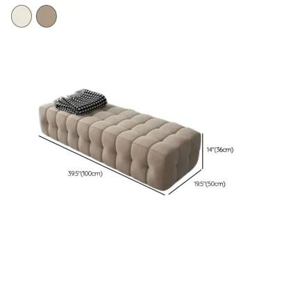 Modern Grey Velvet Upholstered Storage Bench for Bedroom #size
