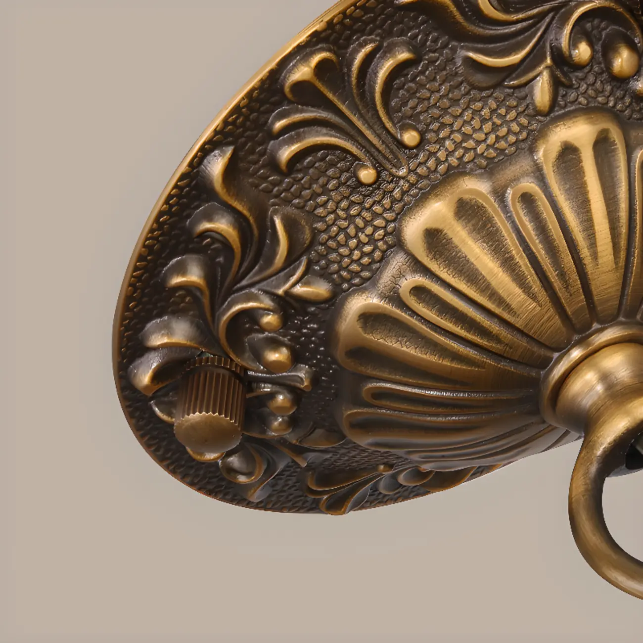 Vintage Brass Chain White Stone Pendant Light Image - 15 | homeyfad