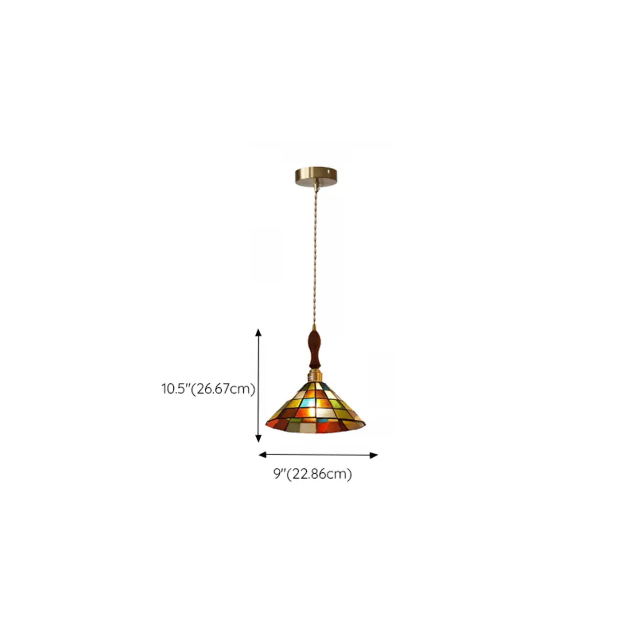 Tiffany Glass Rattan Pendant Light for Kitchen Image - 11 | homeyfad