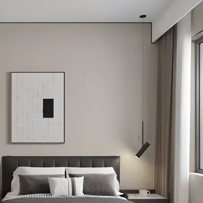 Black Metal Rotatable Cylinder Bi-pin Pendant Light Image - 2