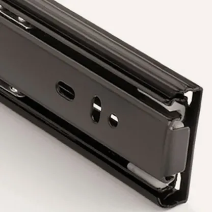 Cubical Solid Wood Double Drawer Nightstand in Nut-Brown Image - 10