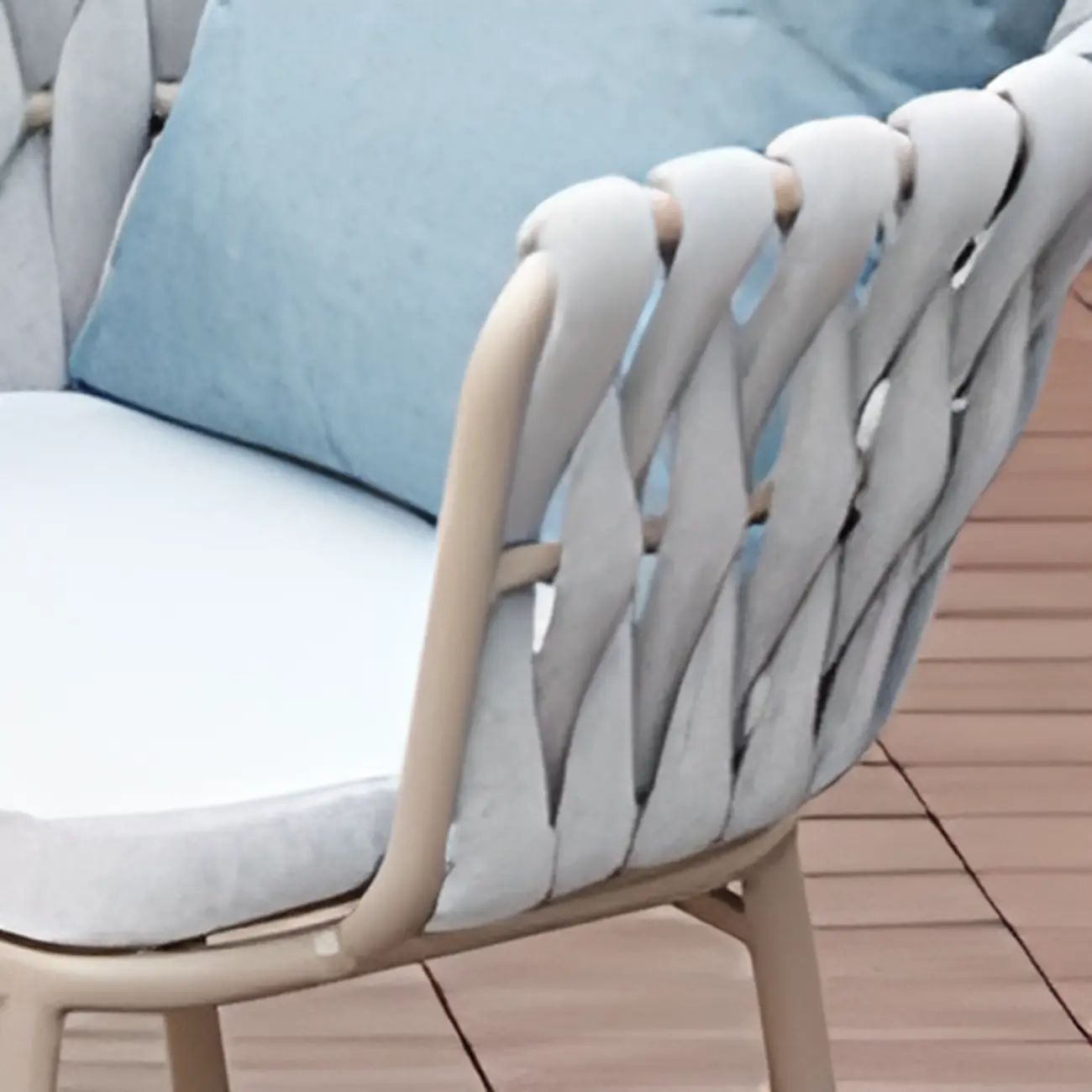 7 Piece Metal Modern Patio Dining Set Weatherproof Image - 5 | homeyfad