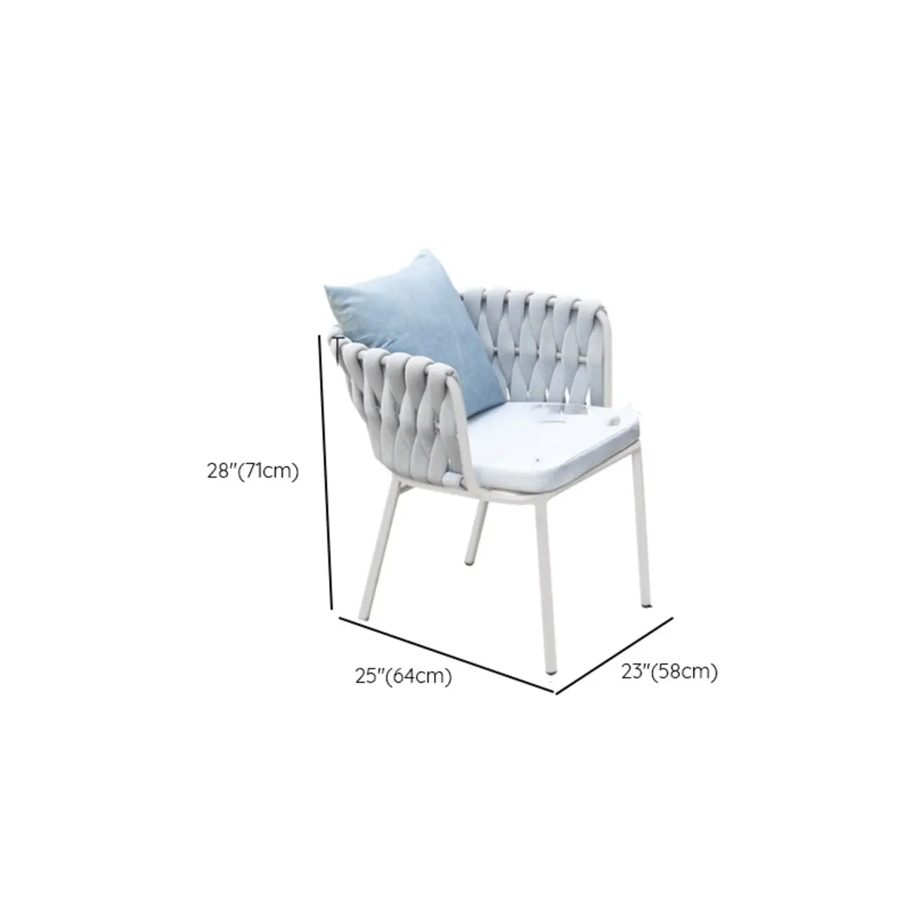 7 Piece Metal Modern Patio Dining Set Weatherproof Image - 10 | homeyfad