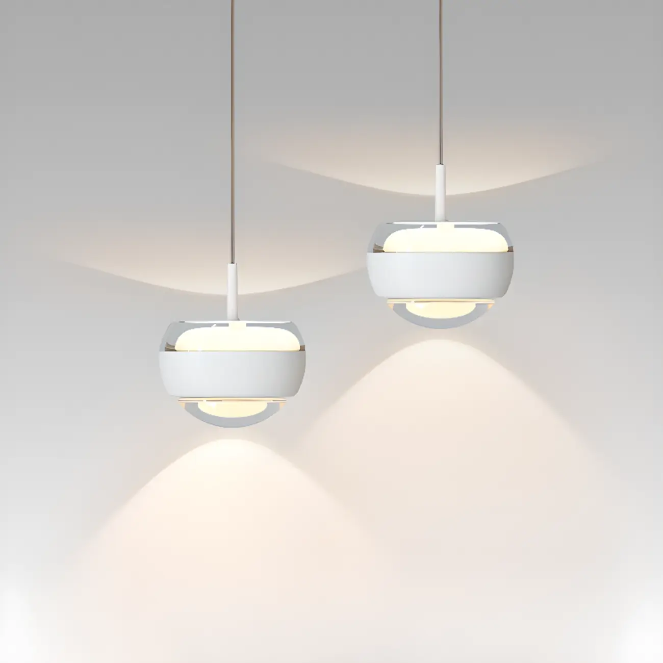 Bedroom Globe 2-Light  Pendant Light Hanging Fixture Image - 1 | homeyfad