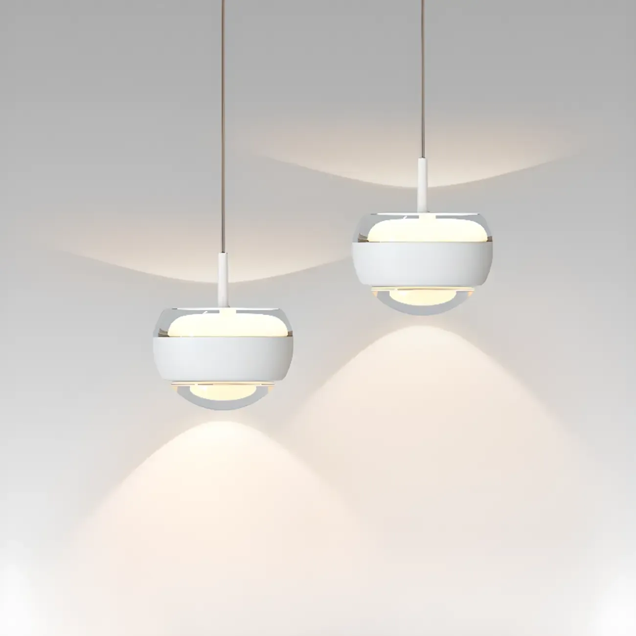 Bedroom Globe 2-Light  Pendant Light Hanging Fixture Image - 1