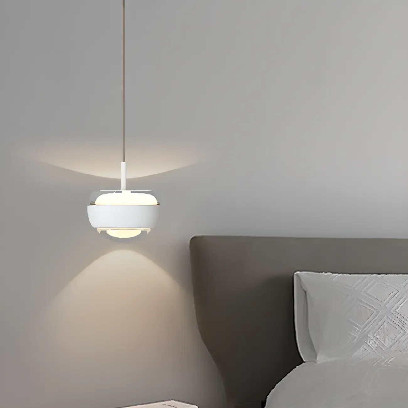 Bedroom Globe 2-Light  Pendant Light Hanging Fixture Image - 8