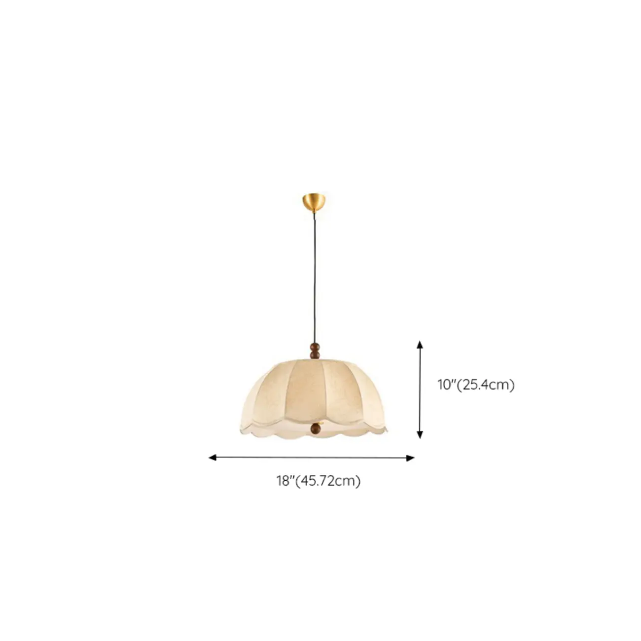 Modern Fabric Pendant Light Fixture Dome Shade, Adjustable  #size | homeyfad