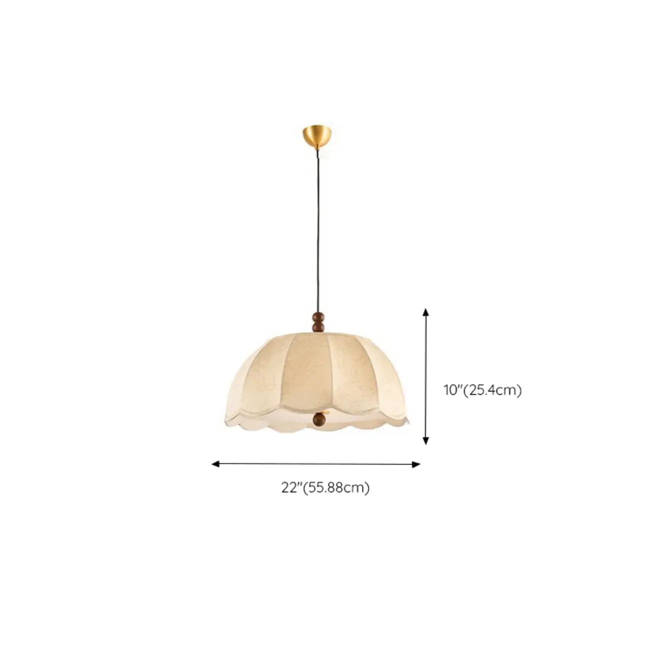 Modern Fabric Pendant Light Fixture Dome Shade, Adjustable  Image - 9 | homeyfad