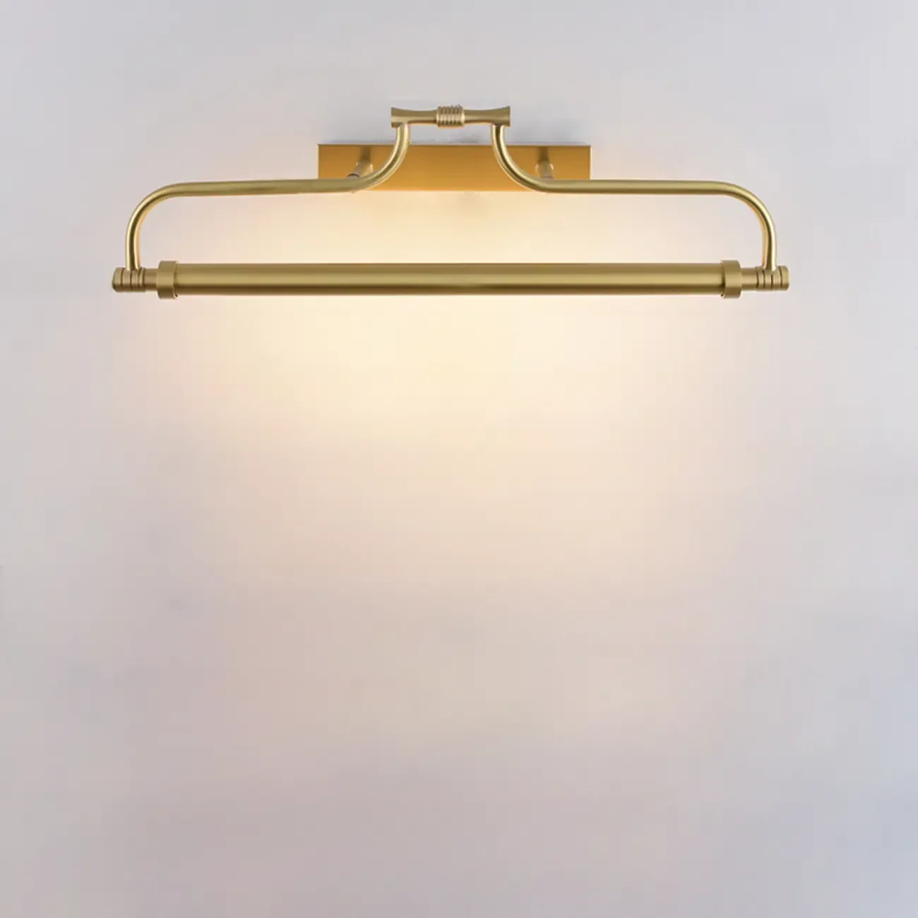 Brass Angular LED Vanity Light with Classic Design Image - 4