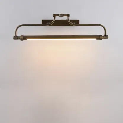 Brass Angular LED Vanity Light with Classic Design Image - 6