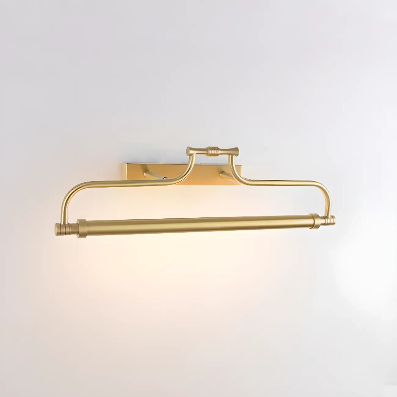 Brass Angular LED Vanity Light with Classic Design Image - 8