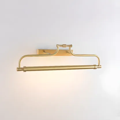 Brass Angular LED Vanity Light with Classic Design Image - 8