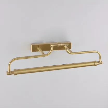 Brass Angular LED Vanity Light with Classic Design Image - 10