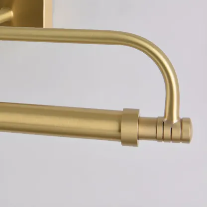 Brass Angular LED Vanity Light with Classic Design Image - 12