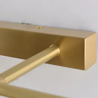 Brass Angular LED Vanity Light with Classic Design Image - 13