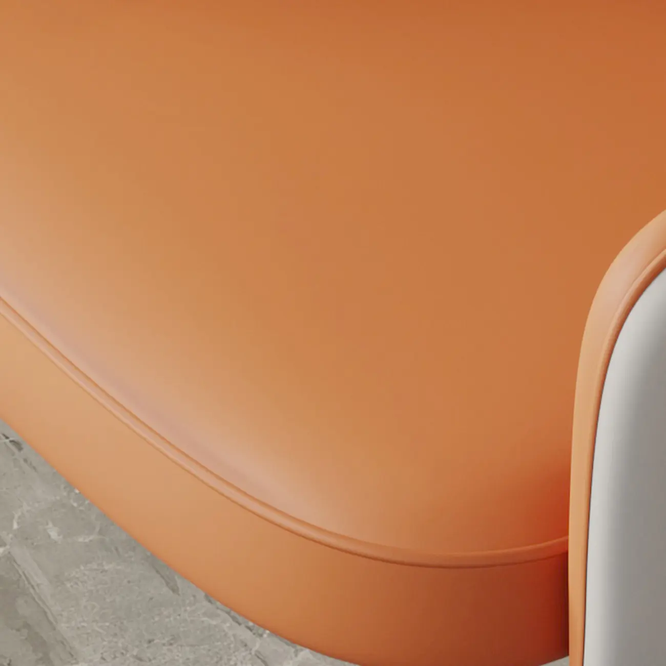 Open Curved Back Leather Armrest Dining Chairs Image - 7 | homeyfad