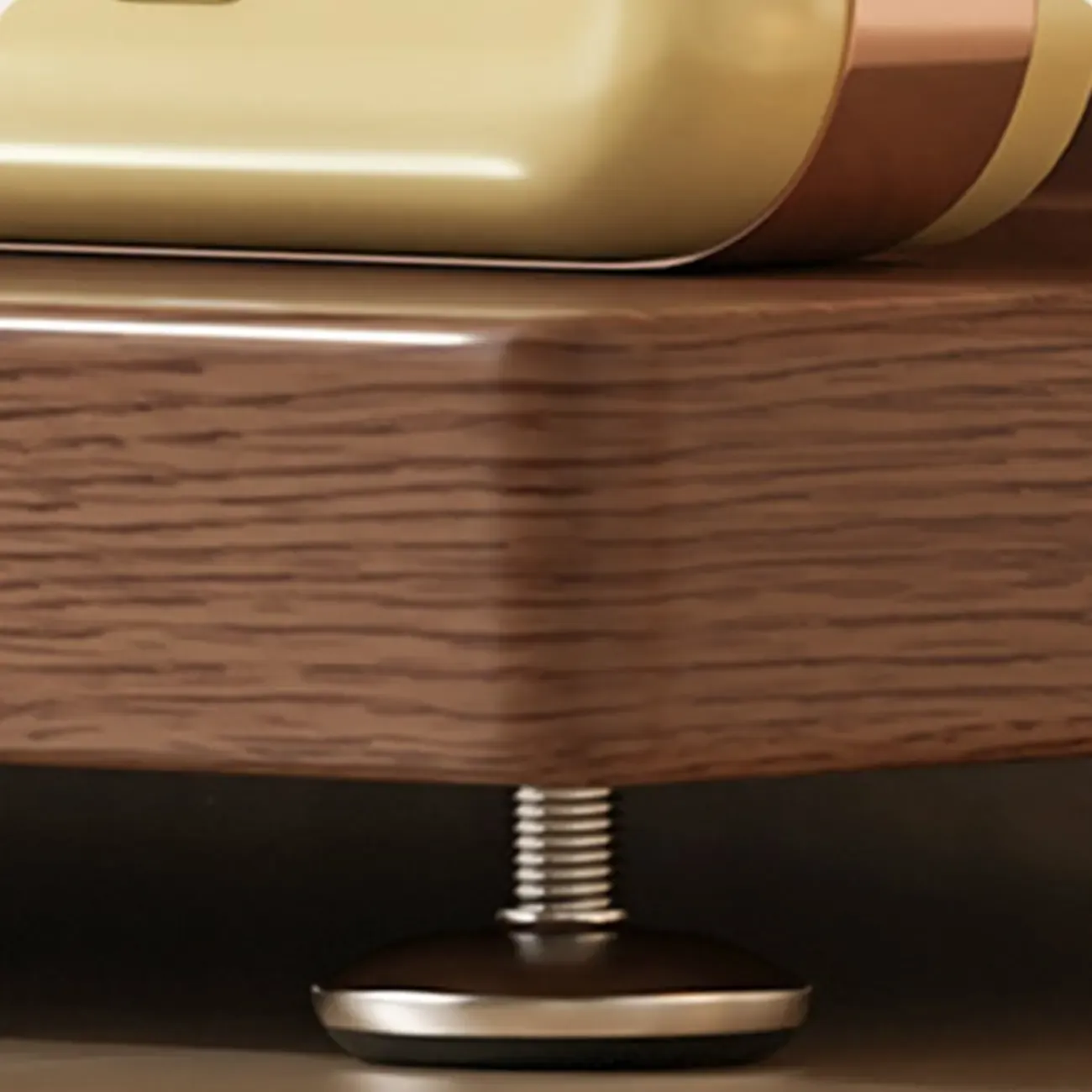 Etagere Wood Nut-Brown Narrow Zigzag Shelf Bookcase Image - 14