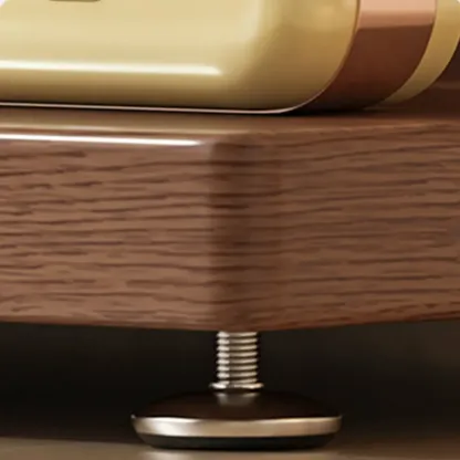 Etagere Wood Nut-Brown Narrow Zigzag Shelf Bookcase Image - 14