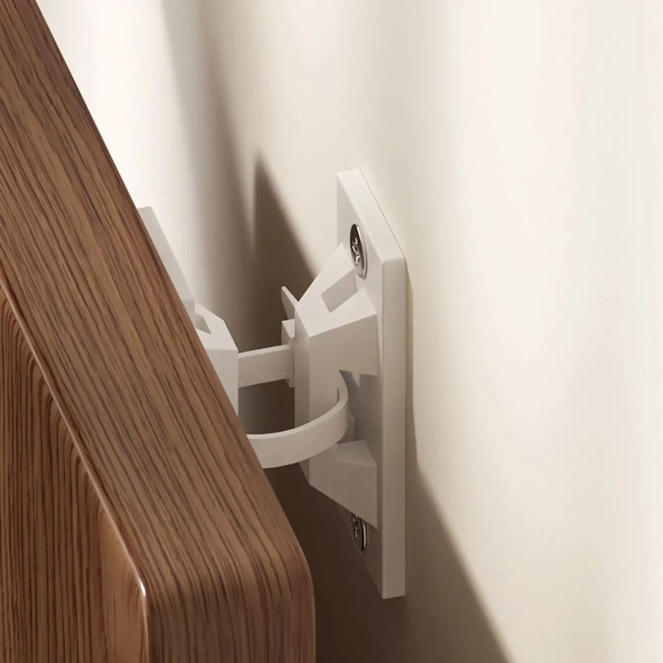 Etagere Wood Nut-Brown Narrow Zigzag Shelf Bookcase Image - 17 | homeyfad