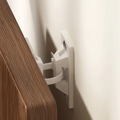 Etagere Wood Nut-Brown Narrow Zigzag Shelf Bookcase Image - 17