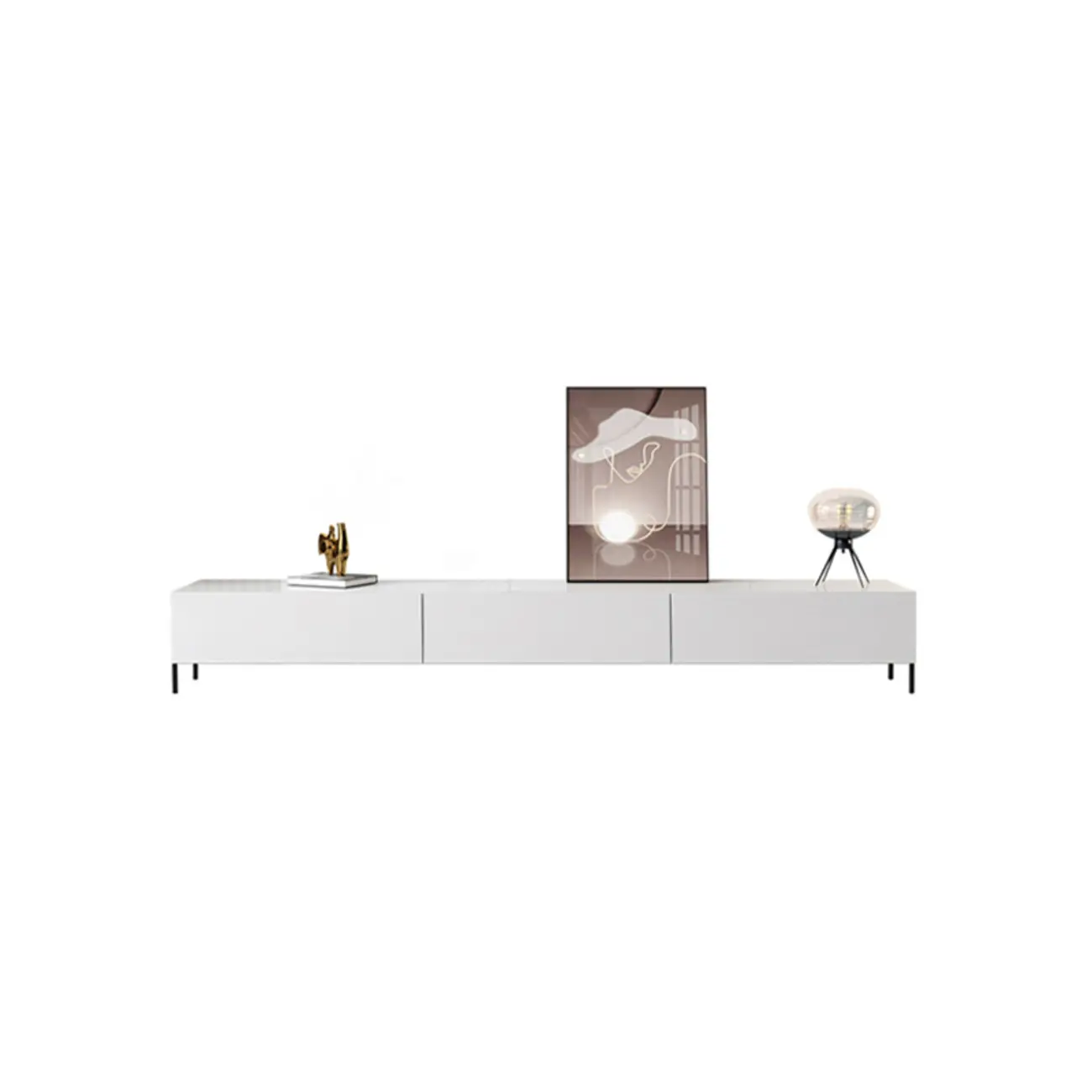 Modern Wood TV Stand in Nut-Brown with Drawers | homeyfad