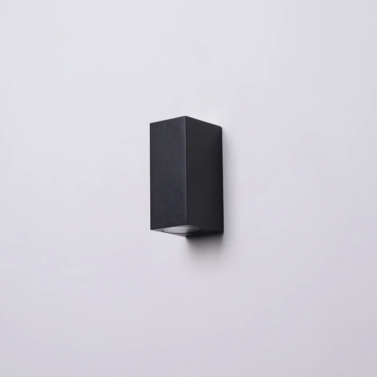 Outdoor Minimalist Round 2-Light Black LED Wall Sconce Light  Image - 7 | homeyfad