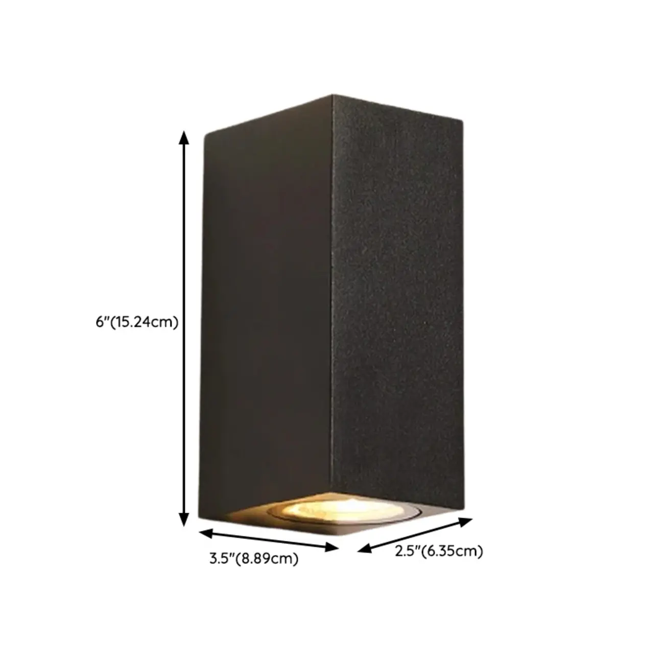 Outdoor Minimalist Round 2-Light Black LED Wall Sconce Light  Image - 12 | homeyfad