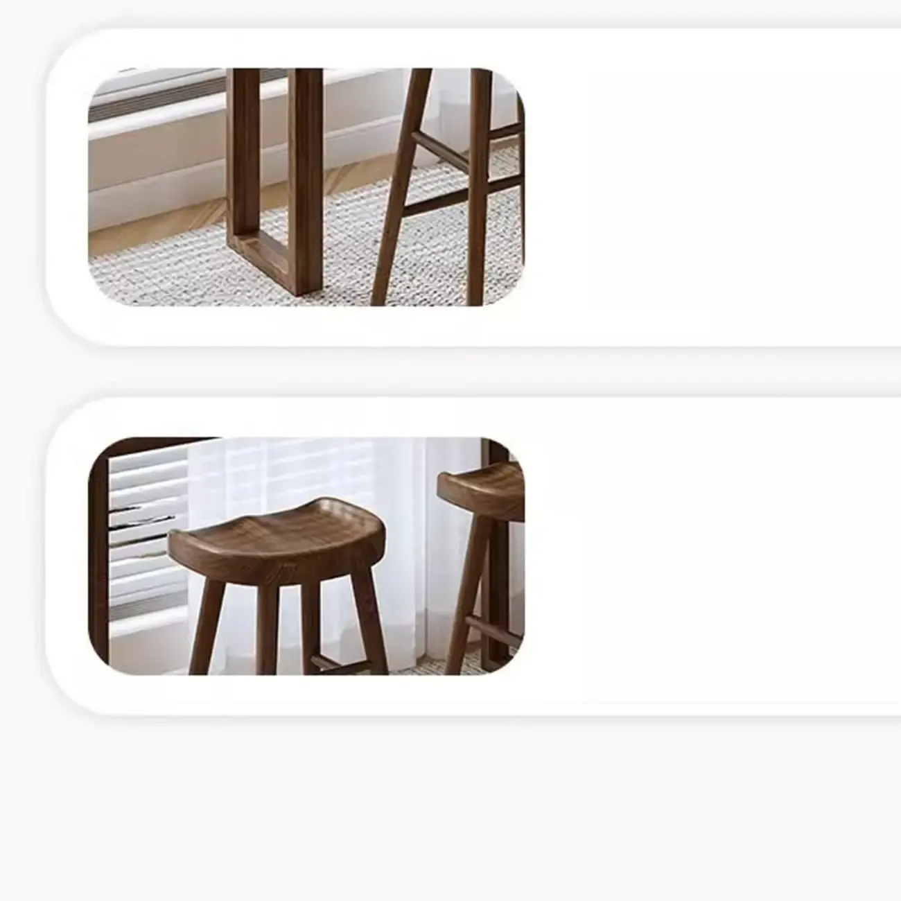 Casual Brown Wood Sled Base Bar Table Image - 5