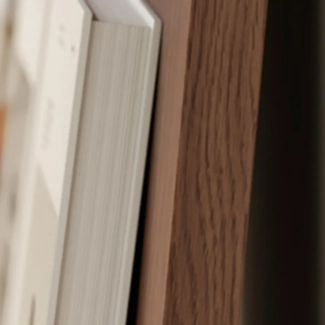 Unique Arched Closed Back Wood Wall Unit Bookcase Image - 13