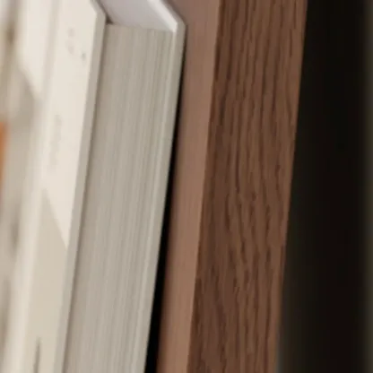 Unique Arched Closed Back Wood Wall Unit Bookcase Image - 13