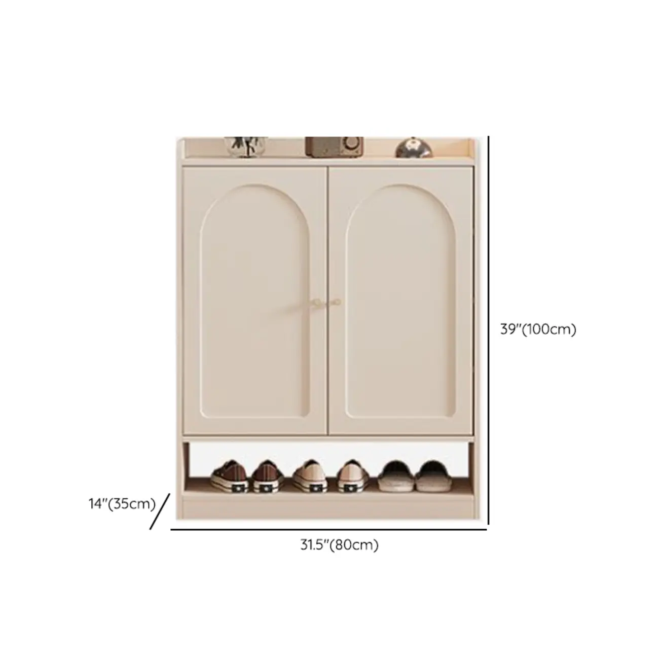 Versatile Minimalist White Wood Shoe Cabinet Adjustable #size | homeyfad