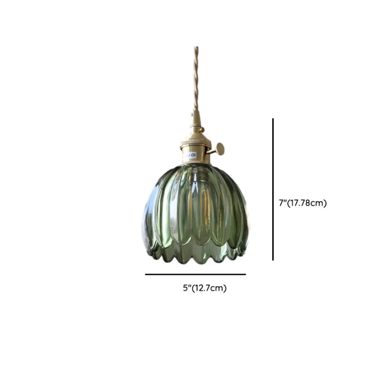 Modern Glass Pendant Light Green Flower Design Image - 16 | homeyfad