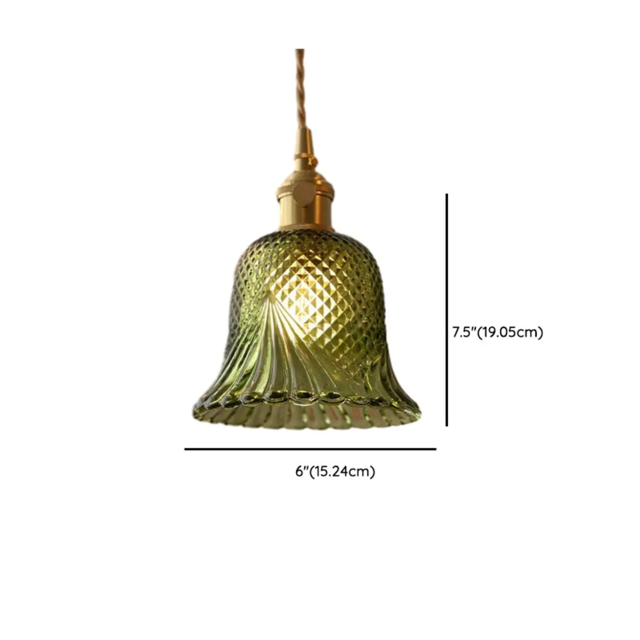 Modern Glass Pendant Light Green Flower Design Image - 18 | homeyfad