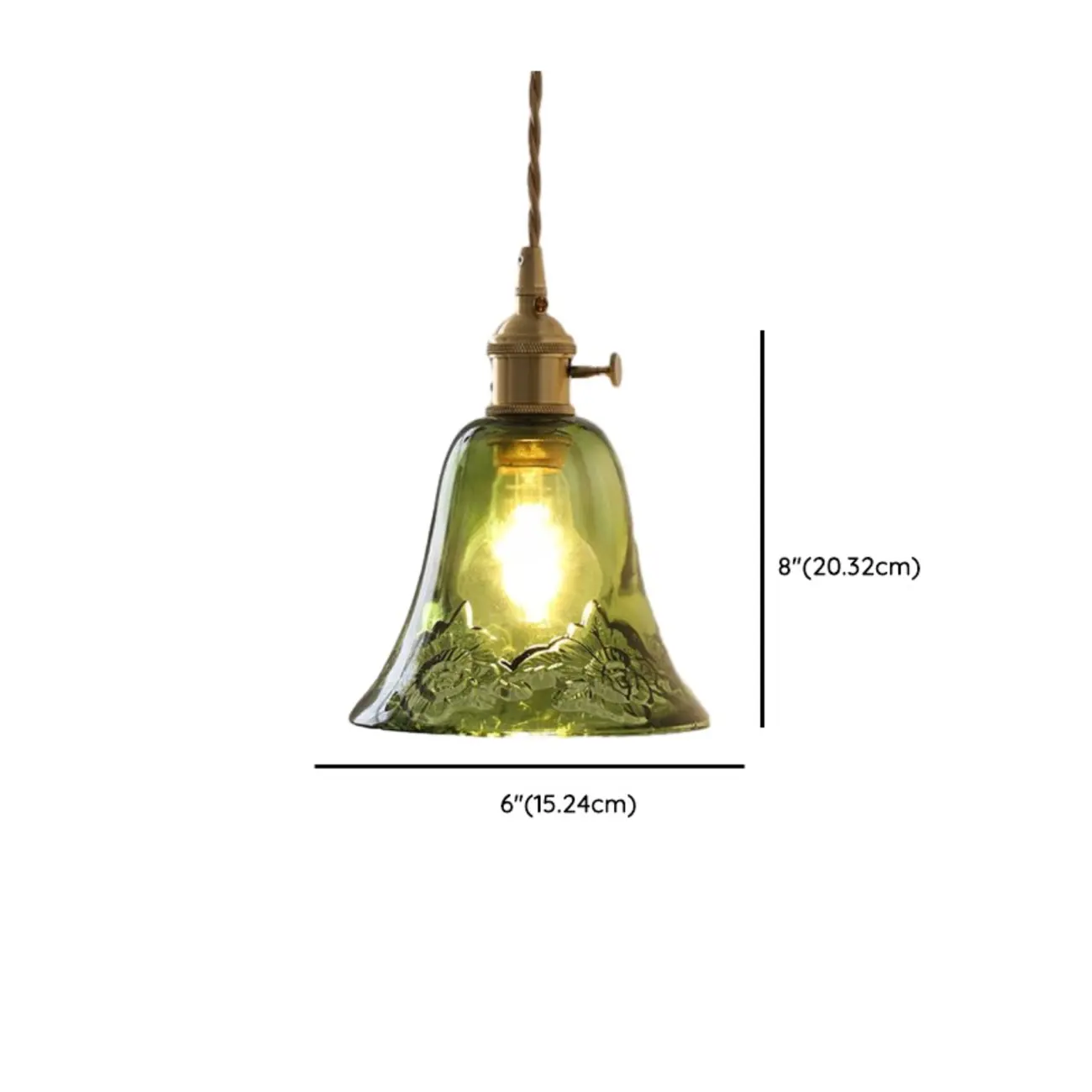 Modern Glass Pendant Light Green Flower Design Image - 19 | homeyfad