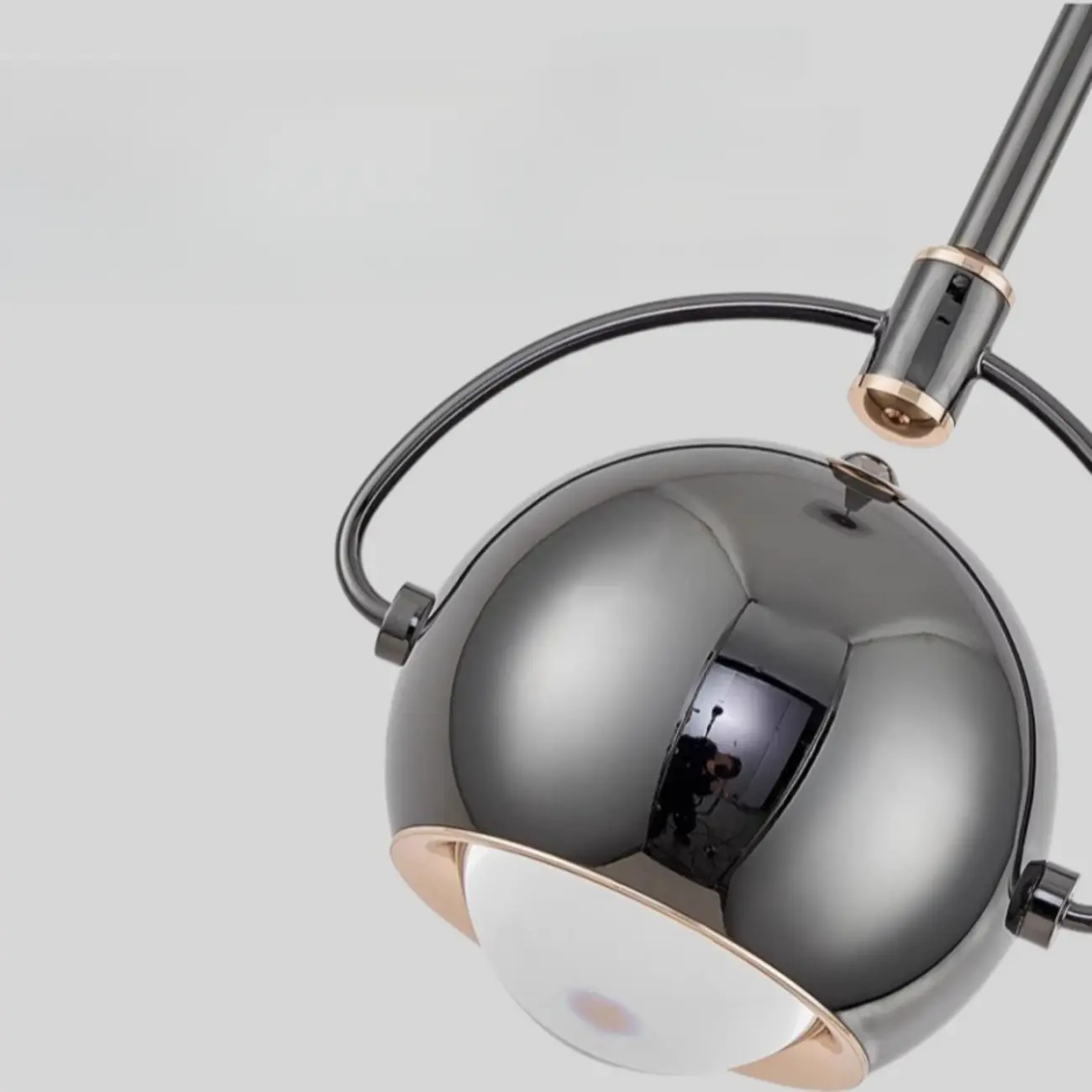 Modern Globe Metal Dimming Bedroom LED Pendant Light | homeyfad